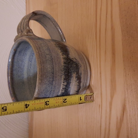 Handmade Artisan Pottery Cup and Saucer - Picture 3 of 9